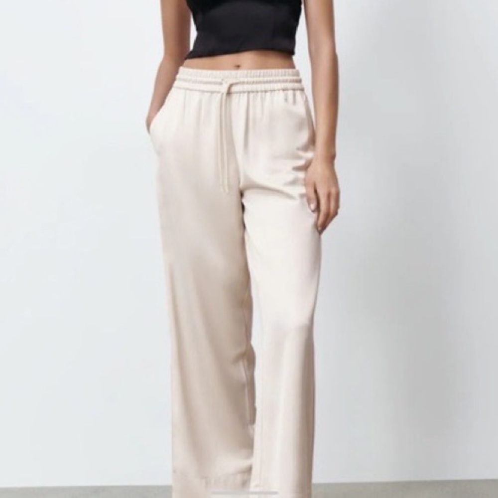 Zara Wide Leg Stretch Pants